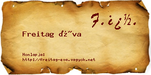 Freitag Éva névjegykártya